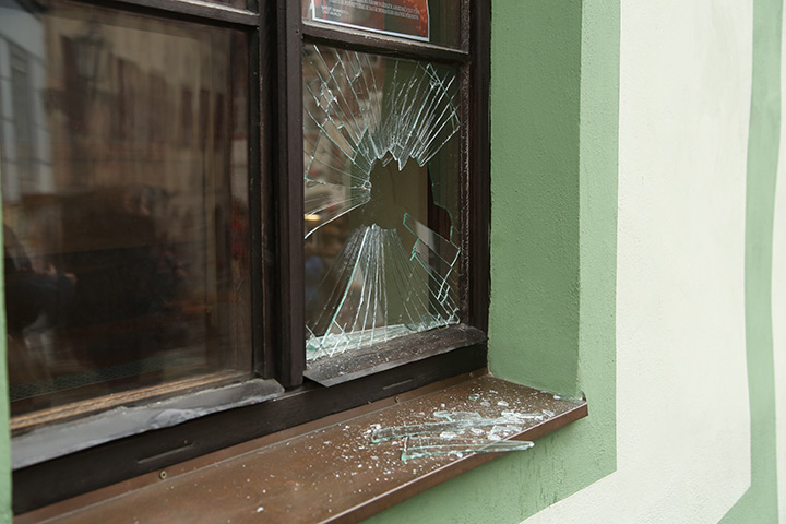 A2B Glass are able to board up broken windows while they are being repaired in Greasley.